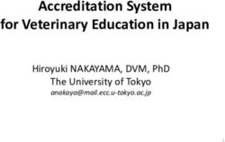 ACCREDITATION SYSTEM FOR VETERINARY EDUCATION IN JAPAN - HIROYUKI NAKAYAMA, DVM, PHD THE UNIVERSITY OF TOKYO