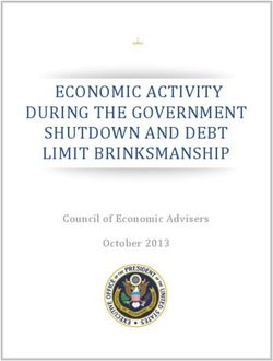 ECONOMIC ACTIVITY DURING THE GOVERNMENT SHUTDOWN AND DEBT LIMIT BRINKSMANSHIP - Council of Economic Advisers October 2013