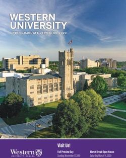 WESTERN UNIVERSITY - Visit Us! Fall Preview Day Sunday, November 17, 2019