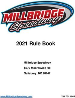 2021 Rule Book Millbridge Speedway 6670 Mooresville Rd Salisbury, NC 28147 - www.MillbridgeSpeedway.com 7047011665