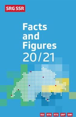 20 21 Facts and Figures - SRG SSR