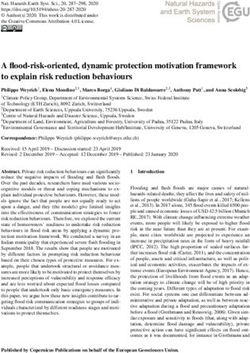A flood-risk-oriented, dynamic protection motivation framework to explain risk reduction behaviours