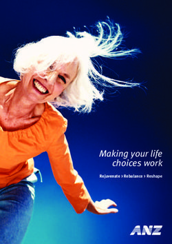 Making your life choices work - Rejuvenate Rebalance Reshape