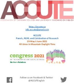 ACCUTE Panels, AGM, and Celebration of Research 29 May-1 June 2021 All times in Mountain Daylight Time Follow us on Facebook & Twitter ...