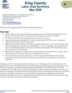 King County Labor Area Summary May 2020 - City of Auburn