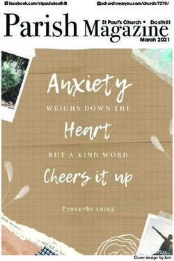 Parish Magazine St Paul's Church Dosthill March 2021