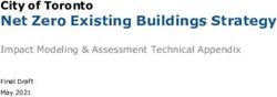 Net Zero Existing Building s Strategy - City of Toronto Impact Modeling & Assessment Technical Appendix - Windfall Centre