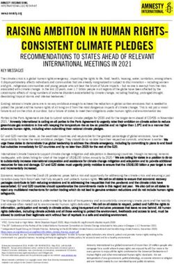 RAISING AMBITION IN HUMAN RIGHTS-CONSISTENT CLIMATE PLEDGES