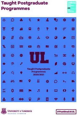 Taught Postgraduate Programmes 2020-2021 - University of Limerick