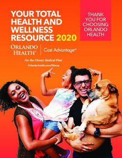 YOUR TOTAL HEALTH AND WELLNESS RESOURCE 2020 - THANK YOU FOR CHOOSING ORLANDO HEALTH
