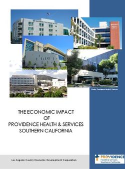 THE ECONOMIC IMPACT OF PROVIDENCE HEALTH & SERVICES SOUTHERN CALIFORNIA