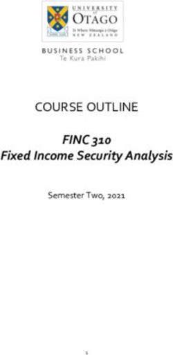 FINC 310 COURSE OUTLINE - Fixed Income Security Analysis
