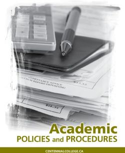 Academic POLICIES and PROCEDURES - CENTENNIALCOLLEGE.CA - Centennial College