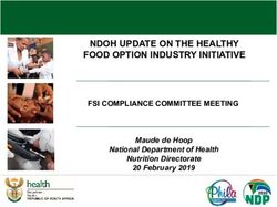 NDOH UPDATE ON THE HEALTHY FOOD OPTION INDUSTRY INITIATIVE - FSI COMPLIANCE COMMITTEE MEETING