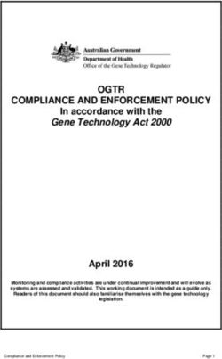 OGTR COMPLIANCE AND ENFORCEMENT POLICY - In accordance with the - Office of the Gene ...