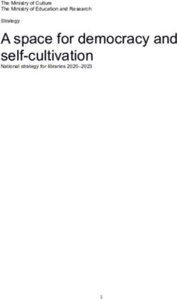 A space for democracy and self-cultivation - Ministerio de ...