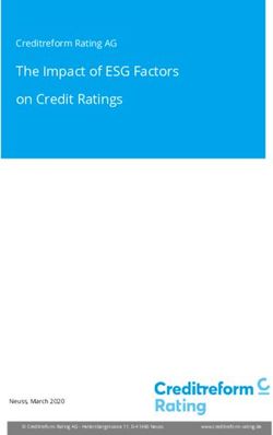 The Impact of ESG Factors on Credit Ratings - Creditreform Rating AG - Neuss, March 2020 - Creditreform ...