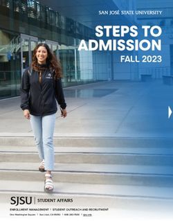 STEPS TO ADMISSION FALL 2023