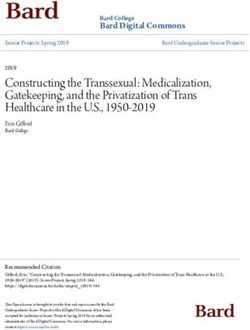Constructing the Transsexual: Medicalization, Gatekeeping, and the Privatization of Trans Healthcare in the U.S., 1950-2019 - Bard Digital Commons