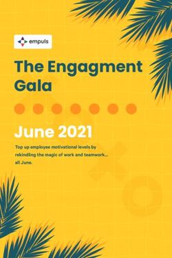 The Engagment Gala - June 2021 Top up employee motivational levels by rekindling the magic of work and teamwork all June.