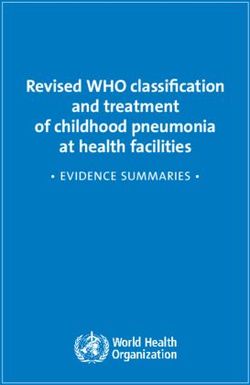 Revised WHO classification of childhood pneumonia and treatment at health facilities - EVIDENCE SUMMARIES