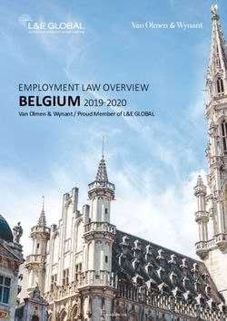 Belgium 2019-2020 employment law overview - Van Olmen & Wynant / Proud Member of L&E GLOBAL