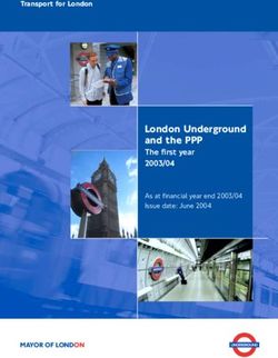 London Underground and the PPP - The first year 2003/04 - Transport for London