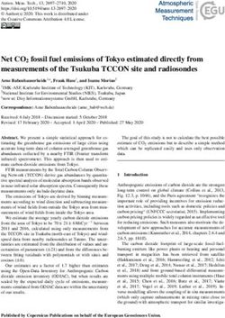 Net CO2 fossil fuel emissions of Tokyo estimated directly from measurements of the Tsukuba TCCON site and radiosondes - Atmos. Meas. Tech