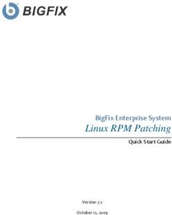 Linux RPM Patching BigFix Enterprise System - Version 7.2 October 12, 2009