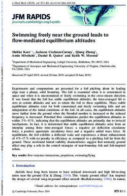 Swimming freely near the ground leads to flow-mediated equilibrium altitudes - CDN