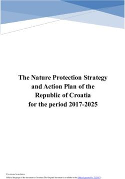 The Nature Protection Strategy and Action Plan of the Republic of Croatia for the period 2017-2025 - Convention on Biological Diversity