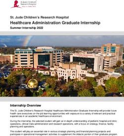 Healthcare Administration Graduate Internship - St. Jude ...