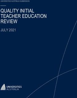 report of the quality initial teacher education review