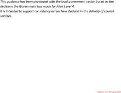 This guidance has been developed with the local government sector based on the decisions the Government has made for Alert Level 4. It is intended ...
