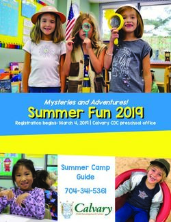 Summer Fun 2019 Summer Camp Guide 704-341-5361 - Mysteries & Adventures Mysteries and Adventures! - Calvary Child Development Center!