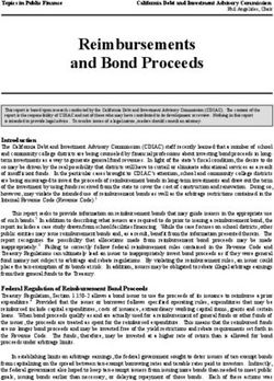 Reimbursements and Bond Proceeds