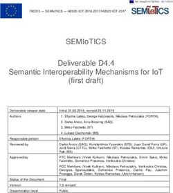 SEMIOTICS DELIVERABLE D4.4 SEMANTIC INTEROPERABILITY MECHANISMS FOR IOT (FIRST DRAFT)