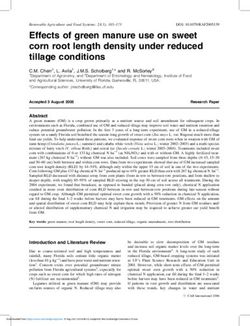 Effects of green manure use on sweet corn root length density under reduced tillage conditions