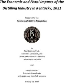 The Economic and Fiscal Impacts of the Distilling Industry in Kentucky, 2021