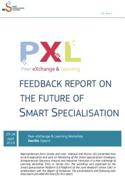 FEEDBACK REPORT ON THE FUTURE OF SMART SPECIALISATION - Europa EU
