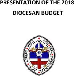 PRESENTATION OF THE 2018 DIOCESAN BUDGET - Episcopal Diocese ...