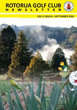 ROTORUA GOLF CLUB VOL 2: ISSUE 8 : SEPTEMBER 2019 - Surely . . . it's just around the corner?