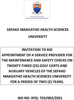 SEFAKO MAKGATHO HEALTH SCIENCES UNIVERSITY INVITATION TO BID APPOINTMENT OF A SERVICE PROVIDER FOR THE MAINTENANCE AND SAFETY CHECKS ON ...