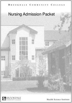 Nursing Admission Packet - Health Science Institute - Brookdale Community College