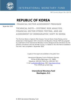 REPUBLIC OF KOREA FINANCIAL SECTOR ASSESSMENT PROGRAM - International Monetary Fund