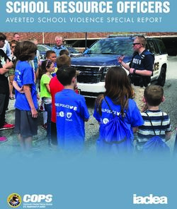 SCHOOL RESOURCE OFFICERS - AVERTED SCHOOL VIOLENCE SPECIAL REPORT