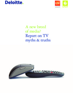 A new breed of media? Report on TV myths & truths