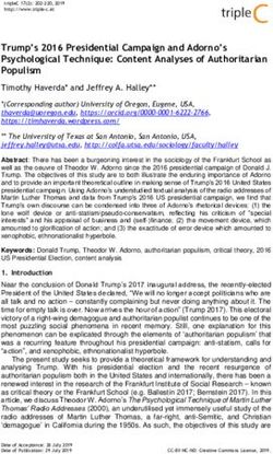 Trump's 2016 Presidential Campaign and Adorno's Psychological Technique: Content Analyses of Authoritarian Populism