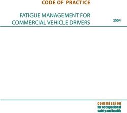 FATIGUE MANAGEMENT FOR COMMERCIAL VEHICLE DRIVERS - CODE OF PRACTICE 2004