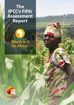 The IPCC's Fifth Assessment Report - What's in it for Africa? - Climate and ...